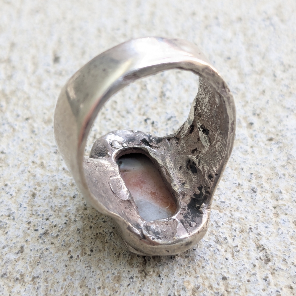 Silver Abalone Ring - image 7